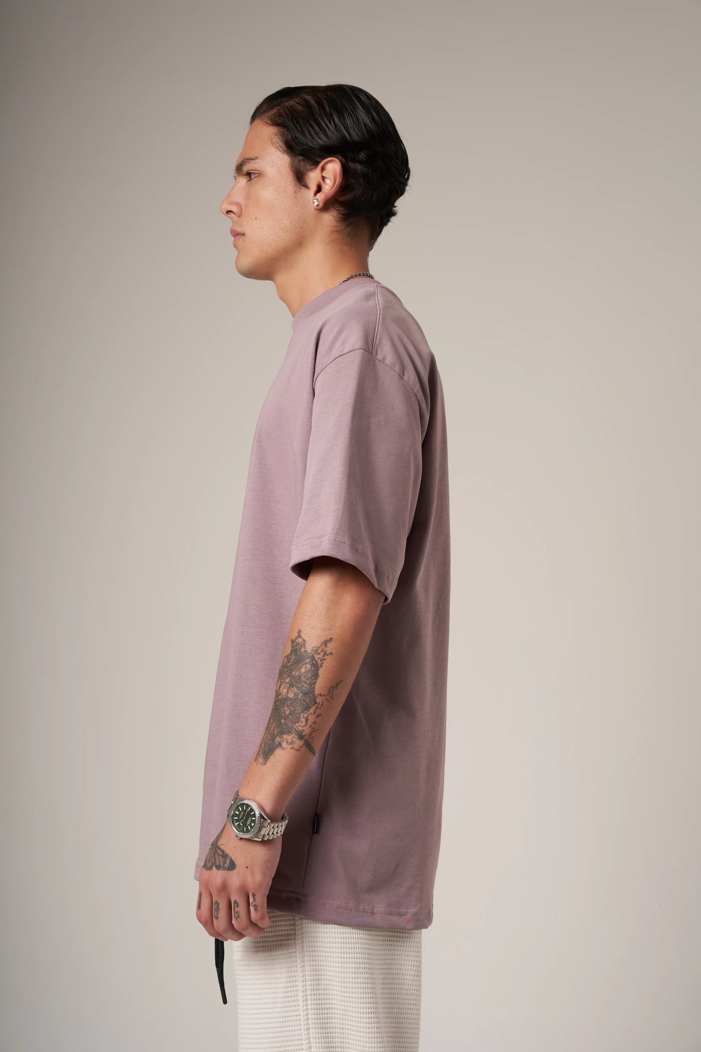 Camiseta Corte Regular 250 Gramos Morado Claro