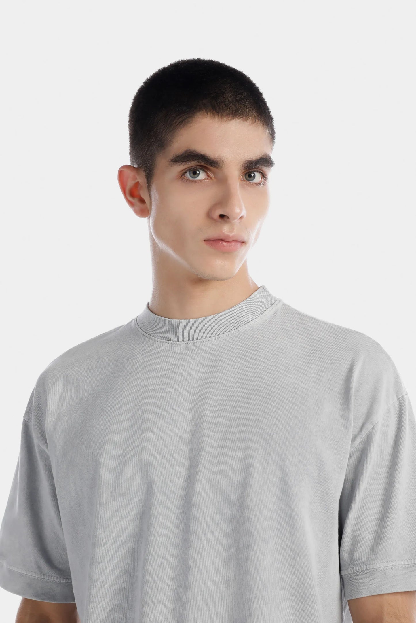 Camiseta Oversize Gris Lavandería