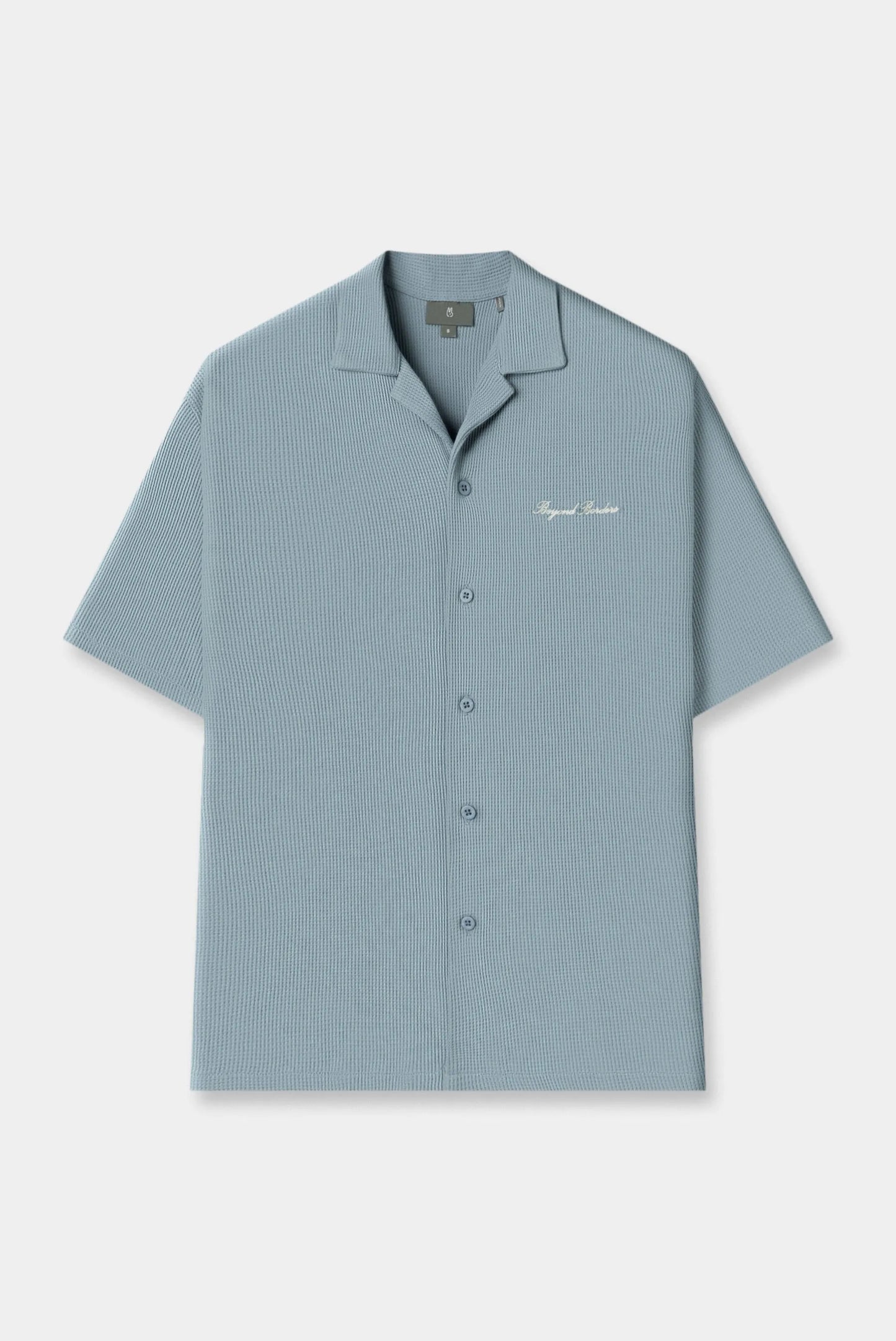 Camisa Oversize Azul Texto