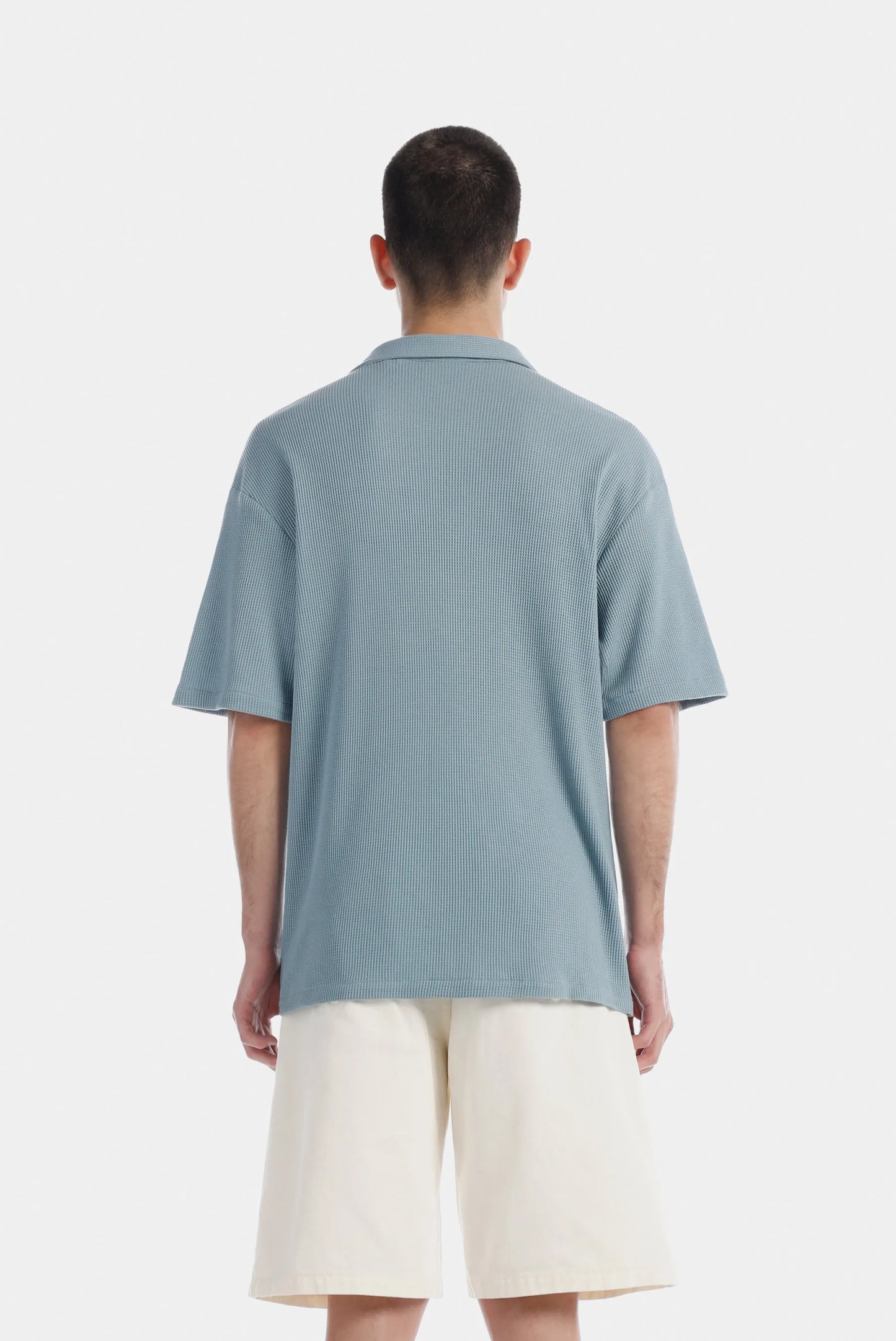 Camisa Oversize Azul Texto