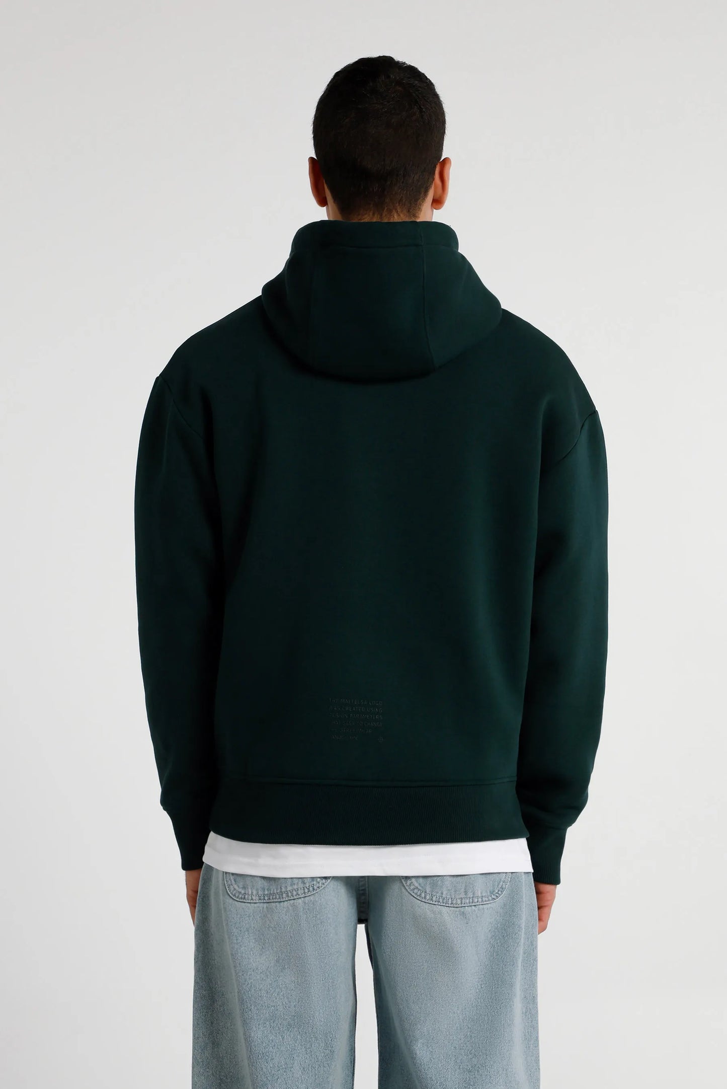 Abrigo tipo buzo hoodie box fit verde