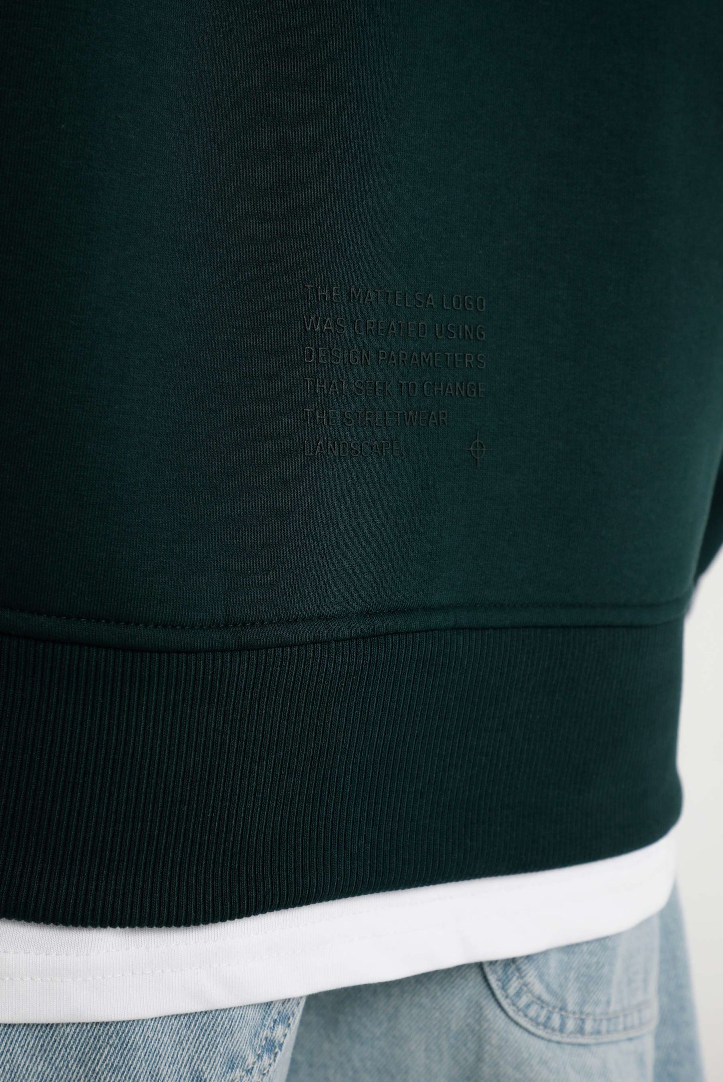 Abrigo tipo buzo hoodie box fit verde