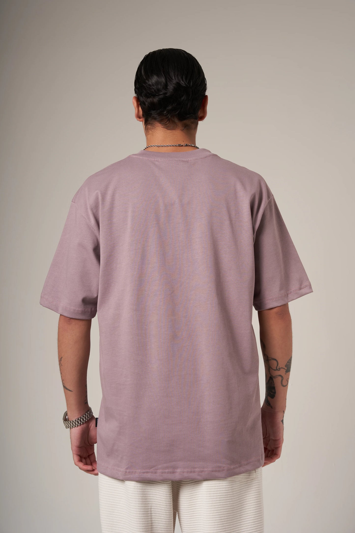 Camiseta Corte Regular 250 Gramos Morado Claro