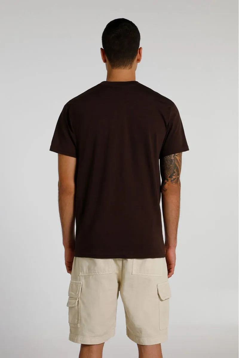 Camiseta regular café ícono