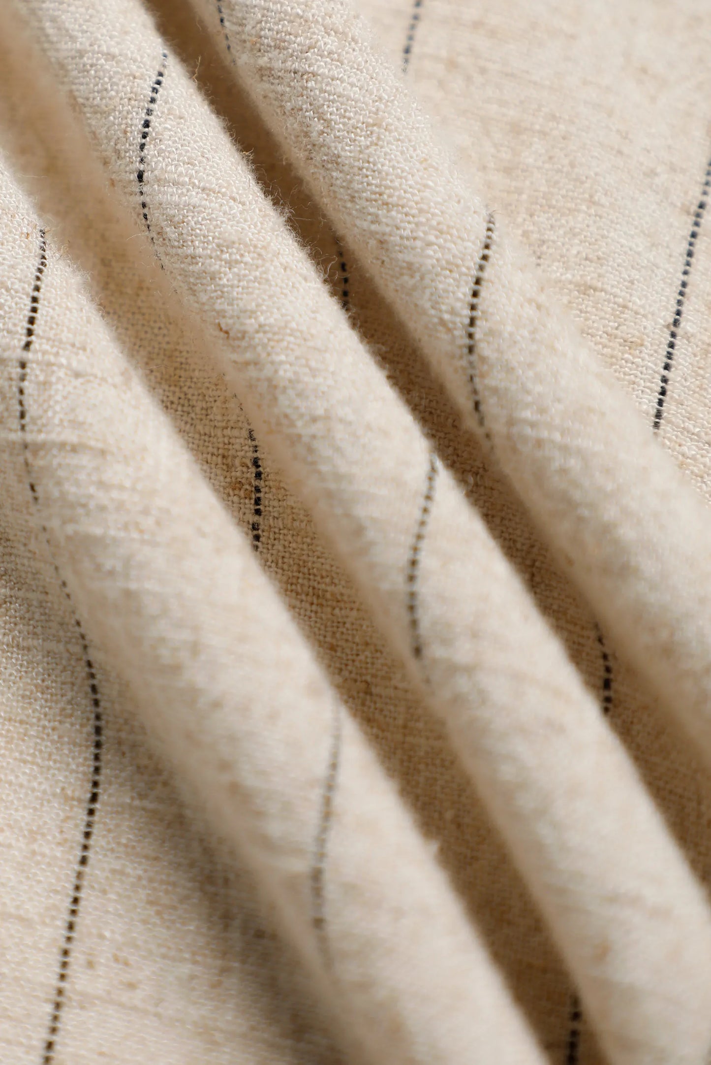 Camisa oversize beige rayas