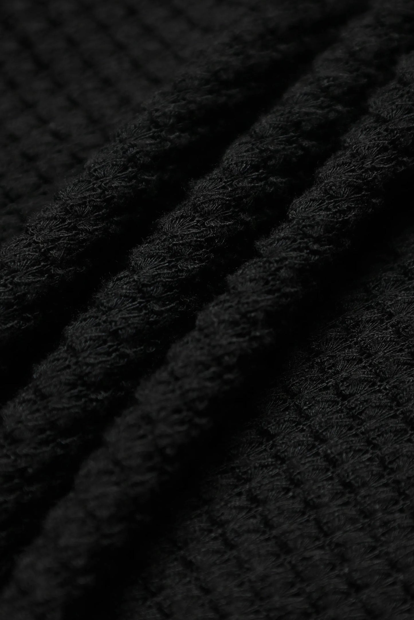 Camisa oversize negro básico tejido premium
