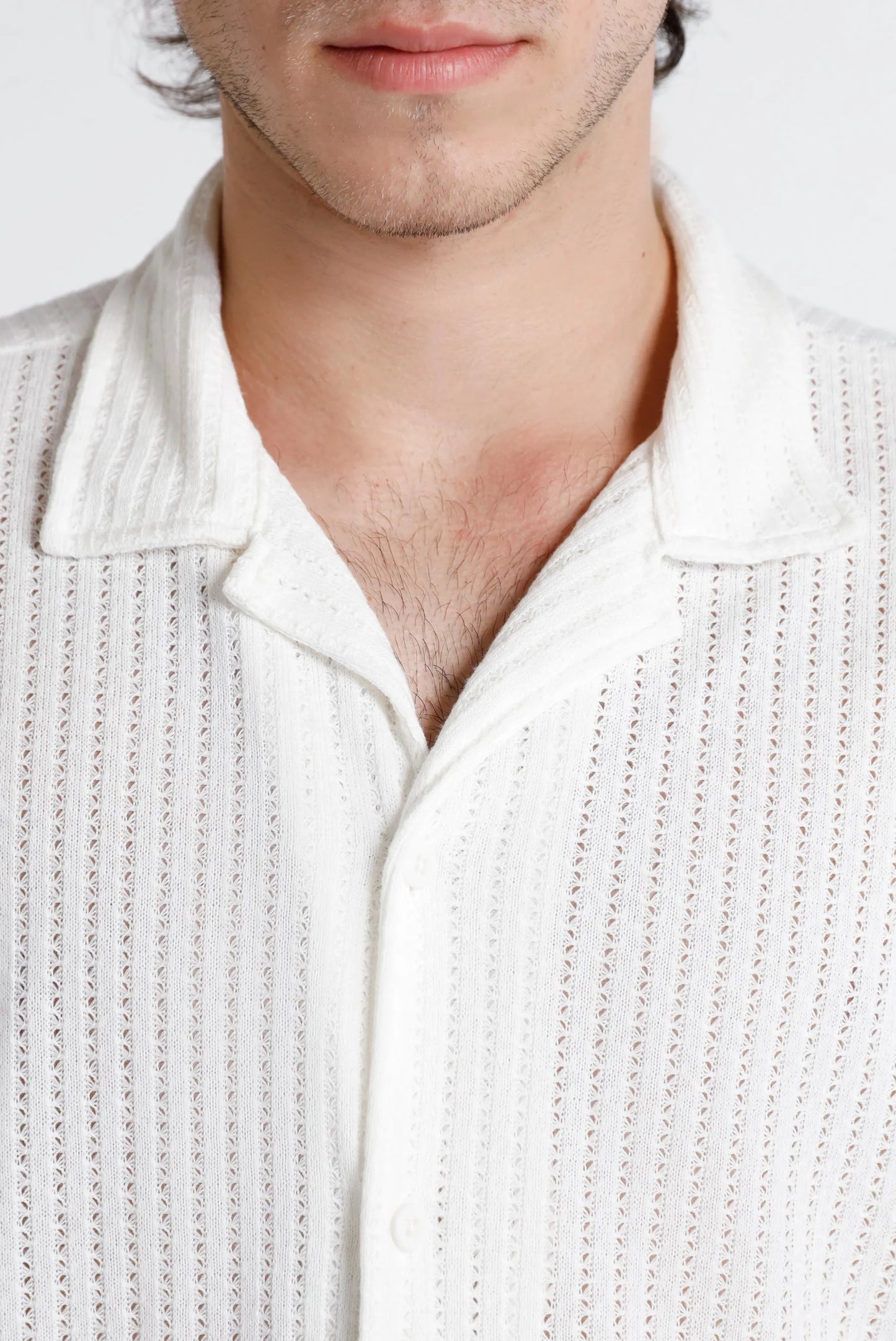 Camisa Box Fit Marfil Básico