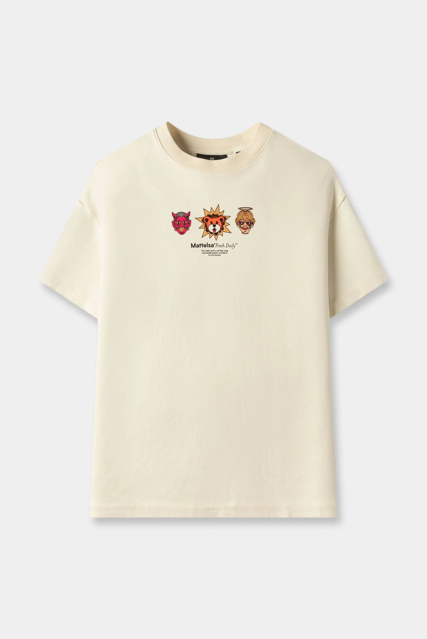 Camiseta Oversize Amarillo Ilustración
