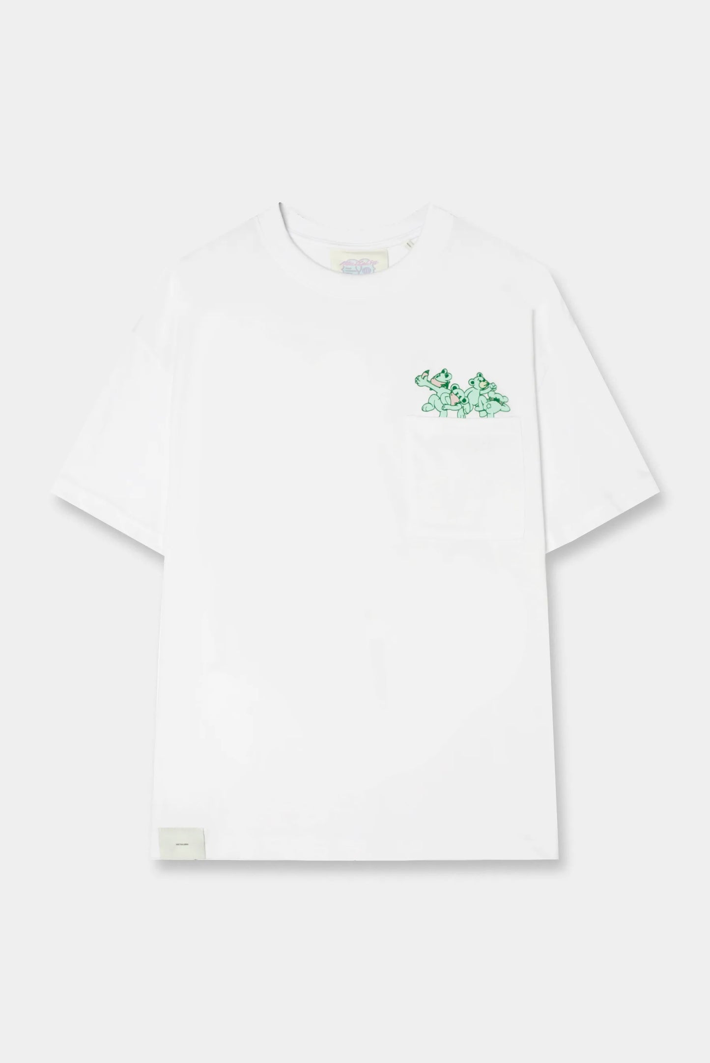 Camiseta oversize blanca ilustración Art