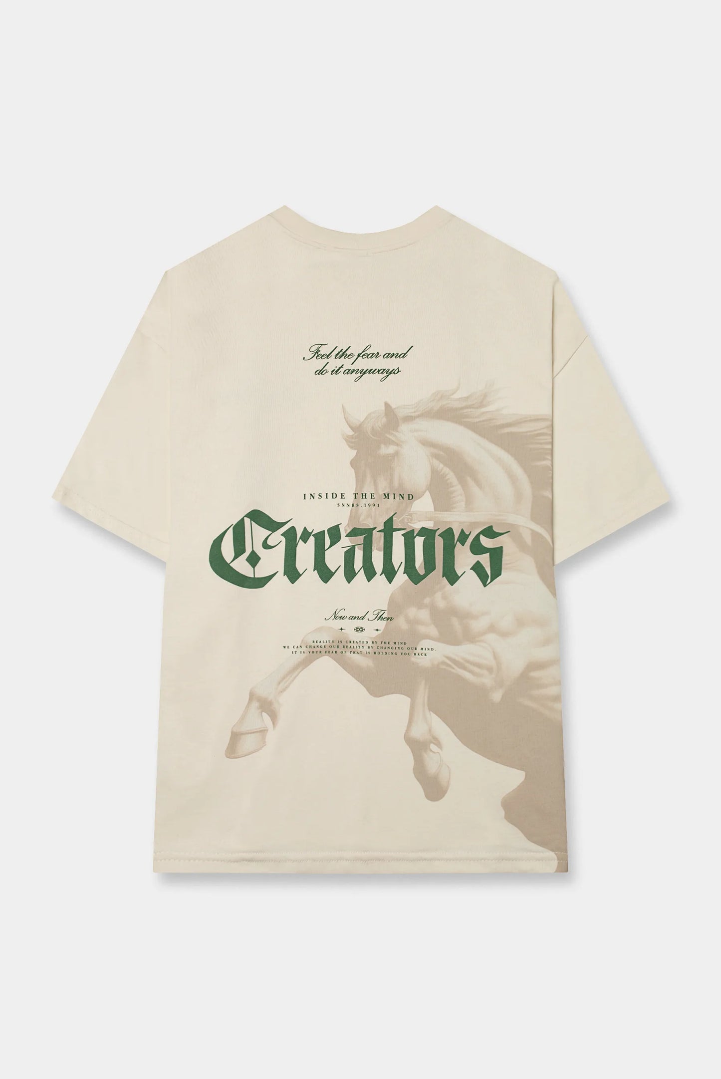 Camiseta Oversize Marfil Creators