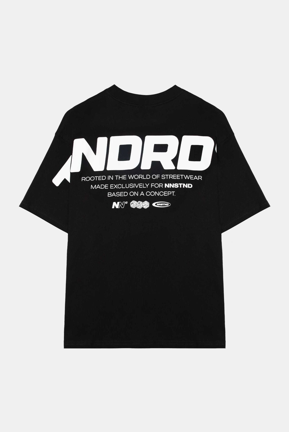 Camiseta Oversize Negro Texto