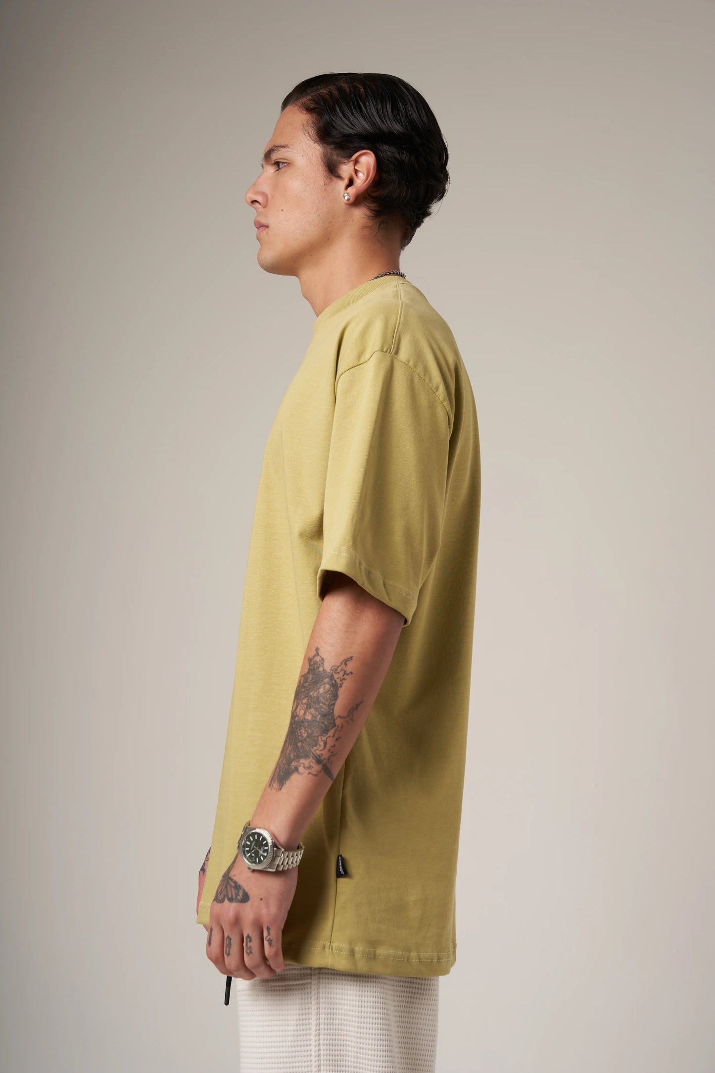 Camiseta Corte Regular 250 Gramos Verde Claro