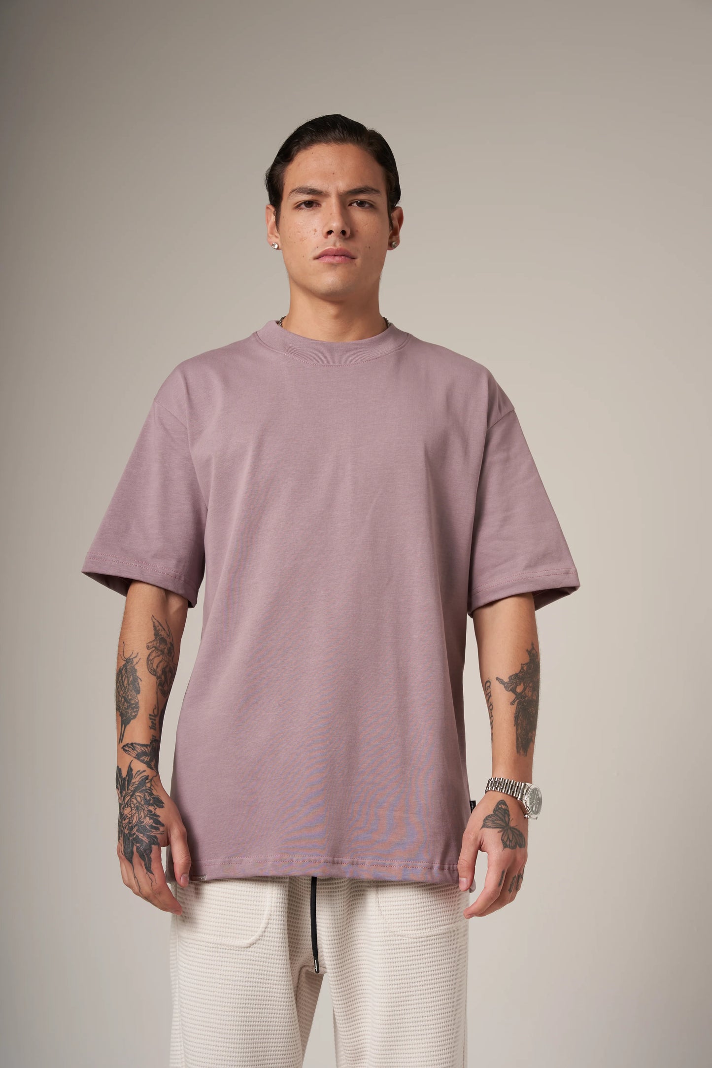 Camiseta Corte Regular 250 Gramos Morado Claro