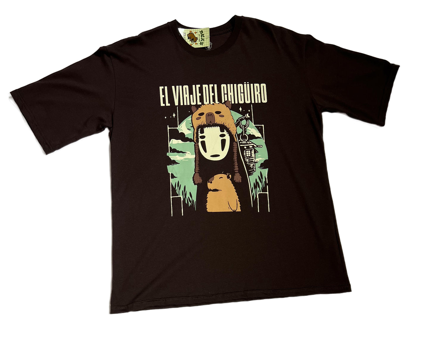CAMISETA CAPYBARA EL VIAJE DEL CHIGUIRO OVERSIZE