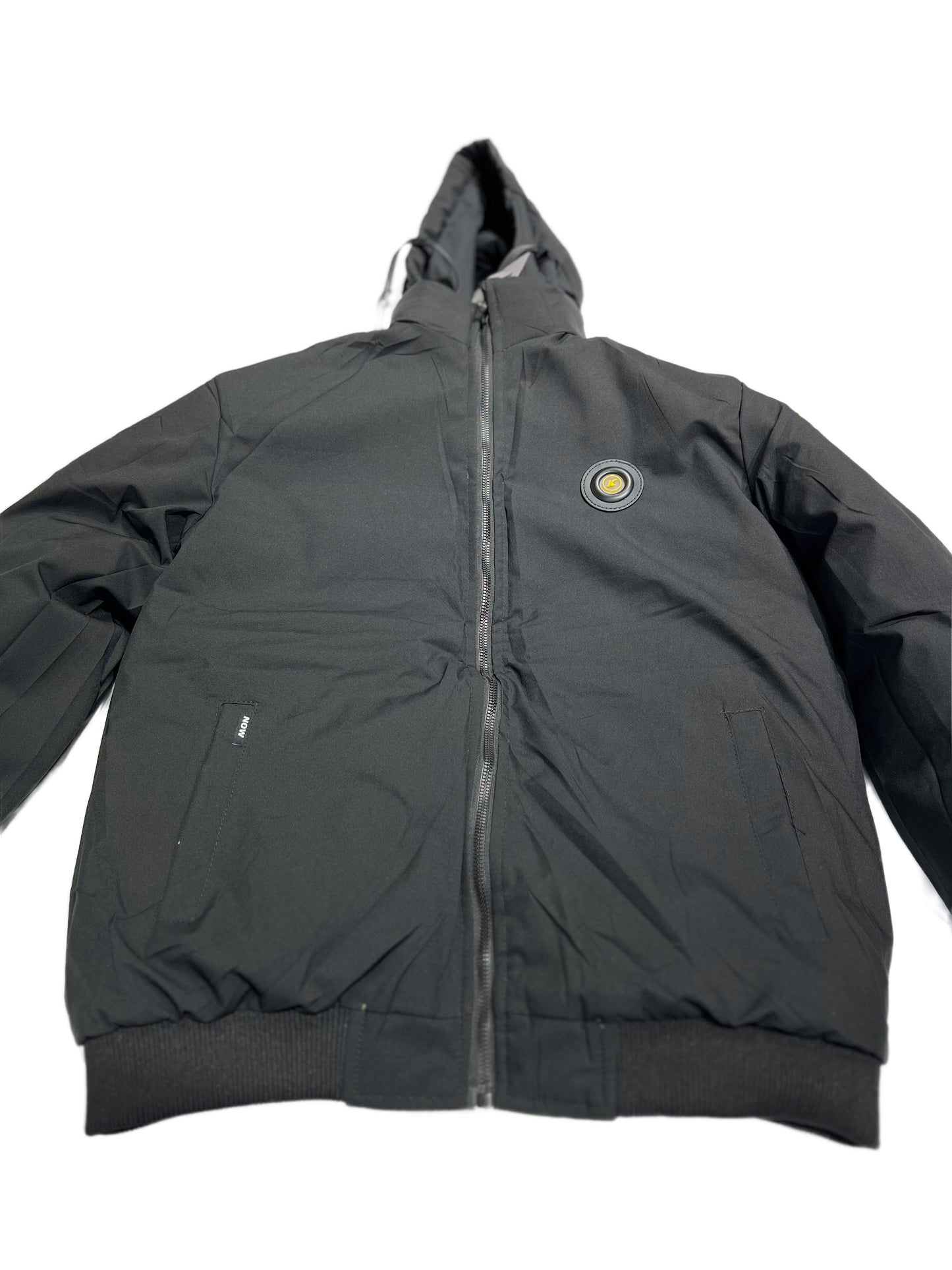 CHAQUETA ACOLCHADA REVERSIBLE VERDE Y NEGRA