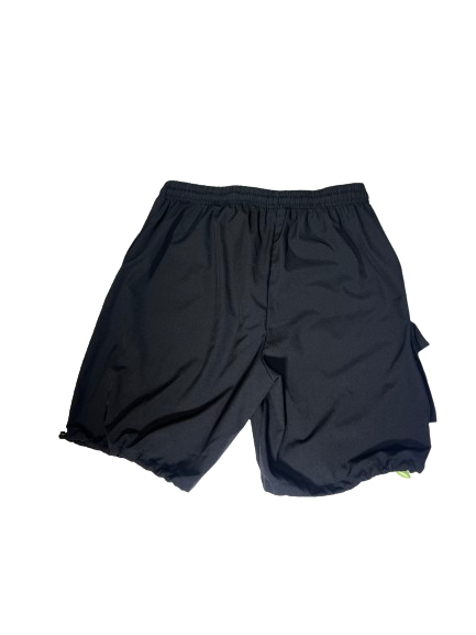 PANTALONETA DEPORTIVA NEGRA CON AJUSTABLE REFLECTIVO