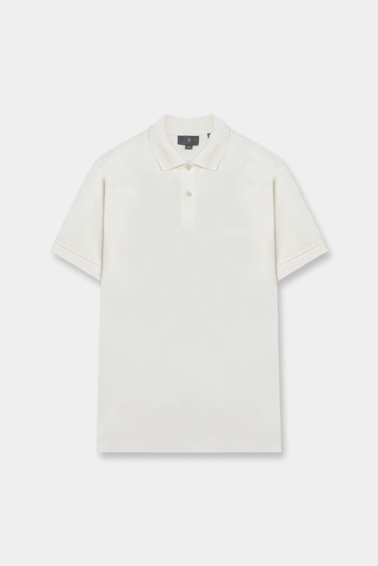 Camiseta polo color marfil