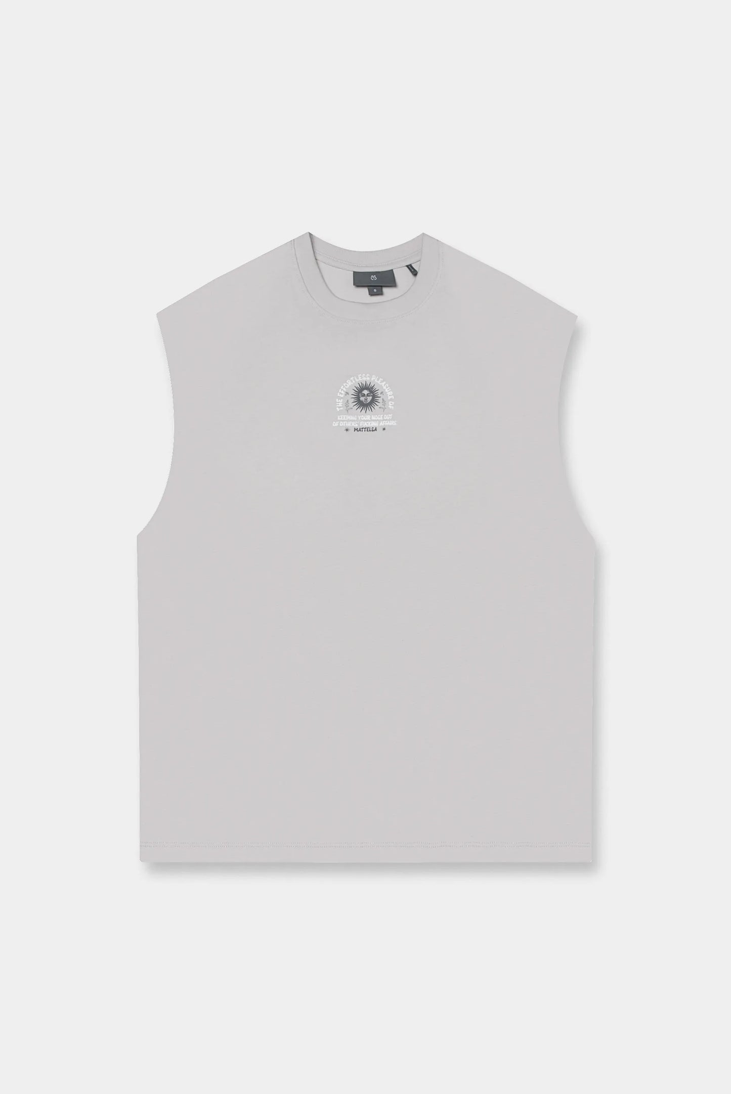 Camiseta tank gris ilustración