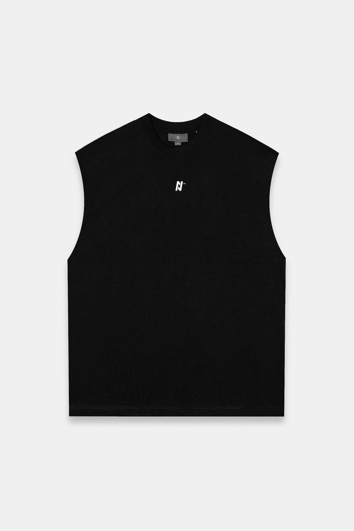 Camiseta tank negro ilustración