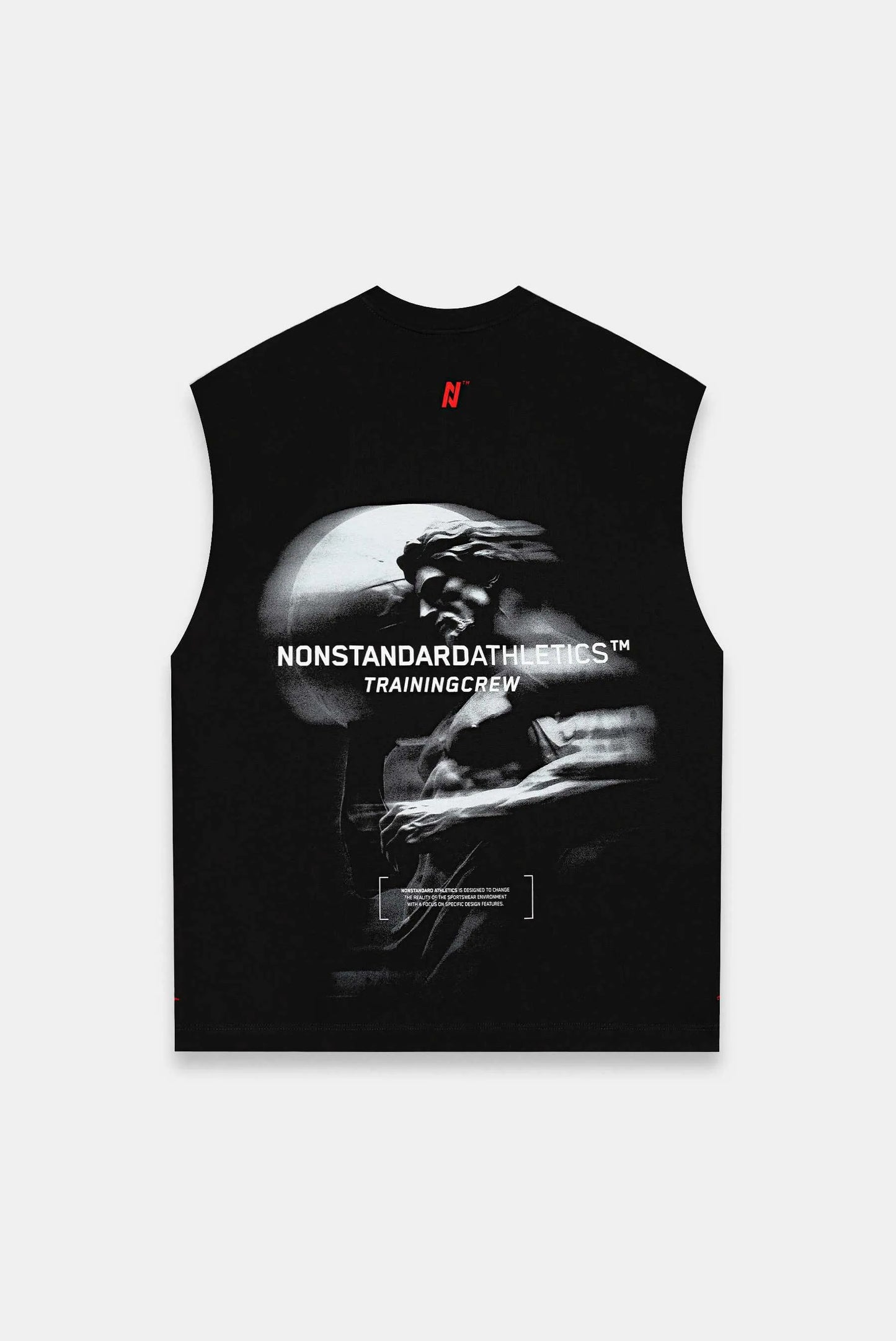 Camiseta tank negro ilustración