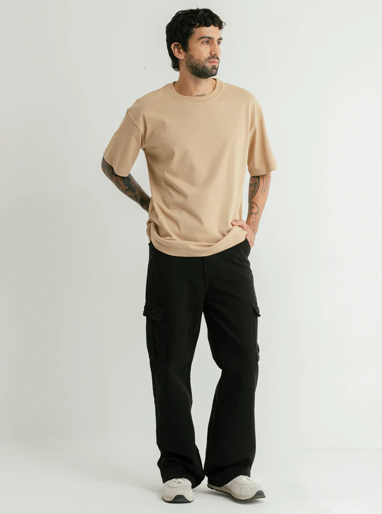 CAMISETA OVERSIZED BÁSICA CAQUI