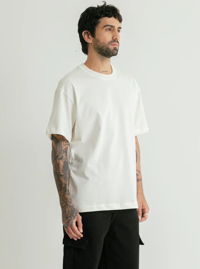 CAMISETA OVERSIZED BÁSICA MARFIL