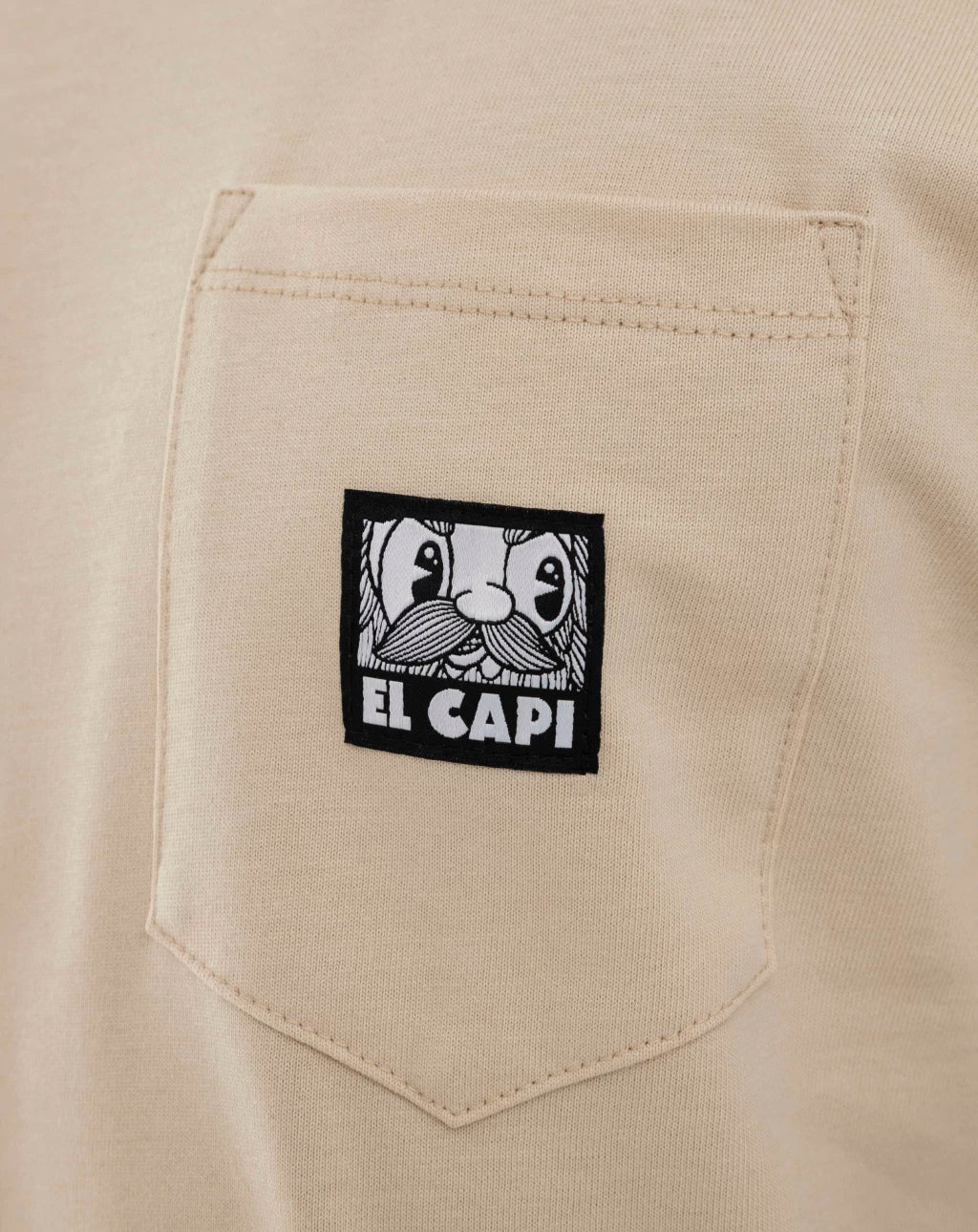 CAMISETA EL CAPI BOLSILLO (BEIGE)