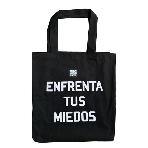 TOTEBAG / BOLSA EL CAPI NEGRO XL (ENFRENTA TUS MIEDOS)