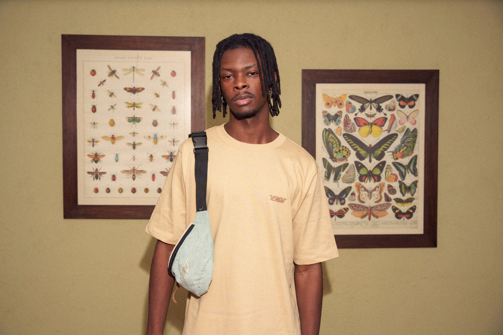 RIÑONERA BICOLOR CORDUROY VERDE