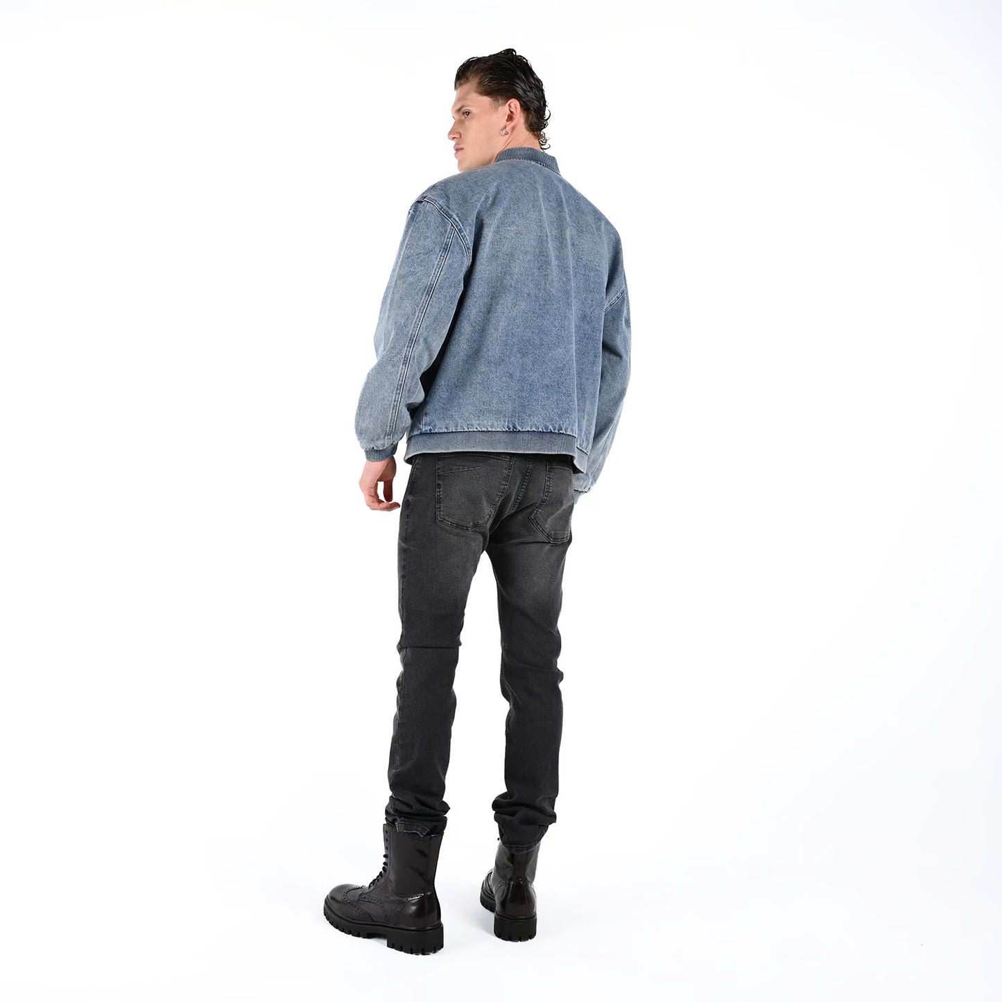 Chaqueta Bomber para Hombre De jean azul