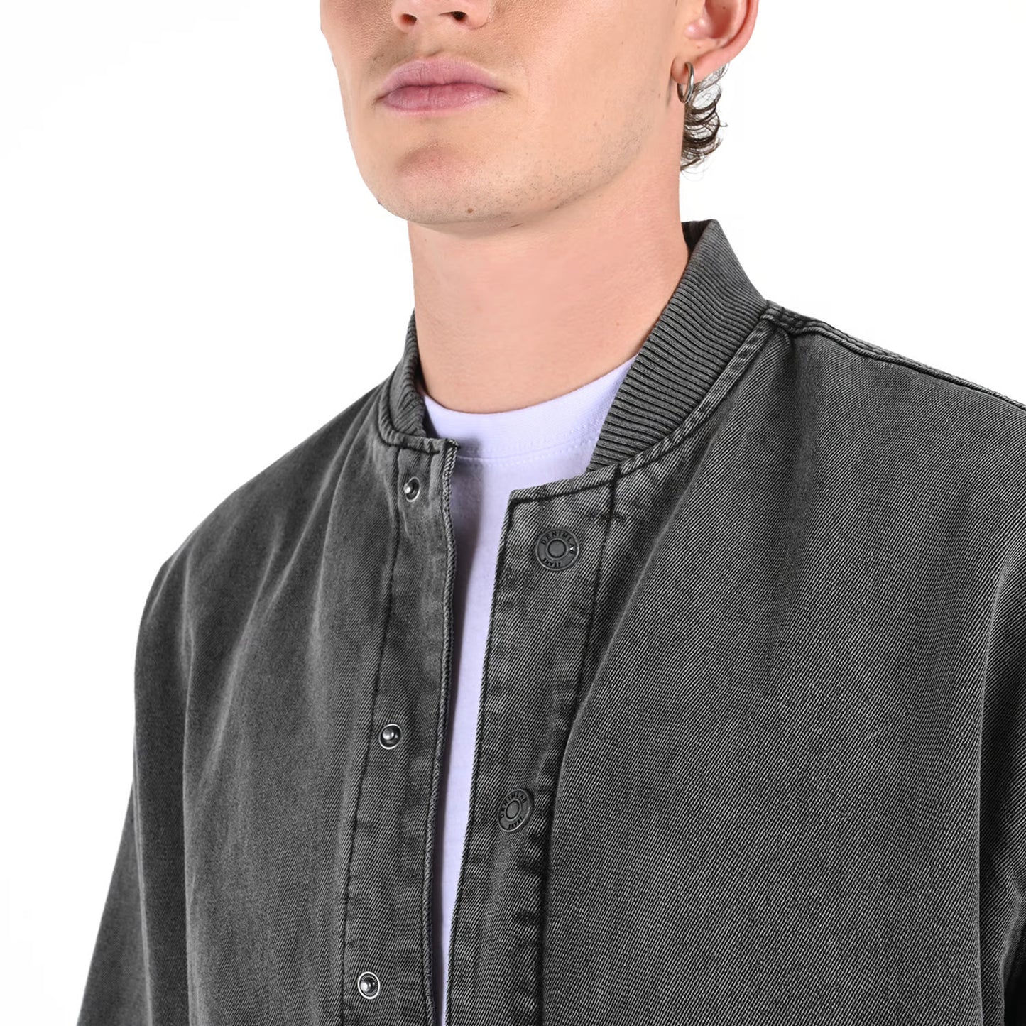 Chaqueta Bomber para Hombre De jean gris