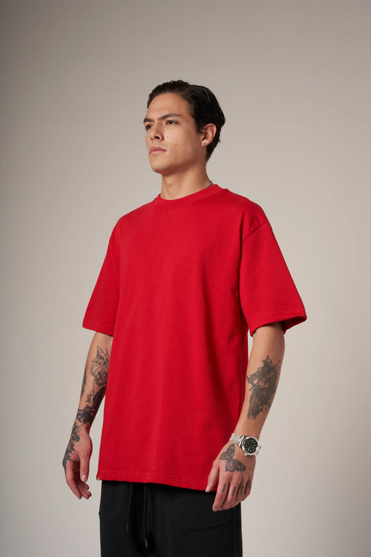 Camiseta Corte Regular 250 Gramos Roja