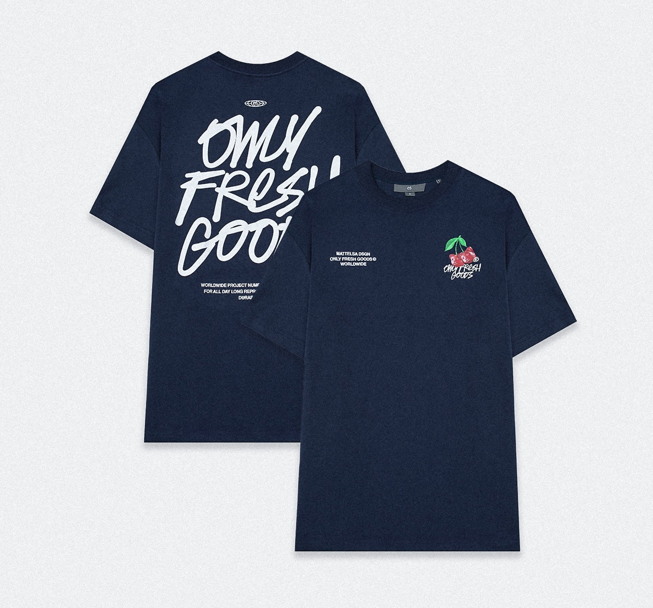 Camiseta oversize azul - Only fresh goods