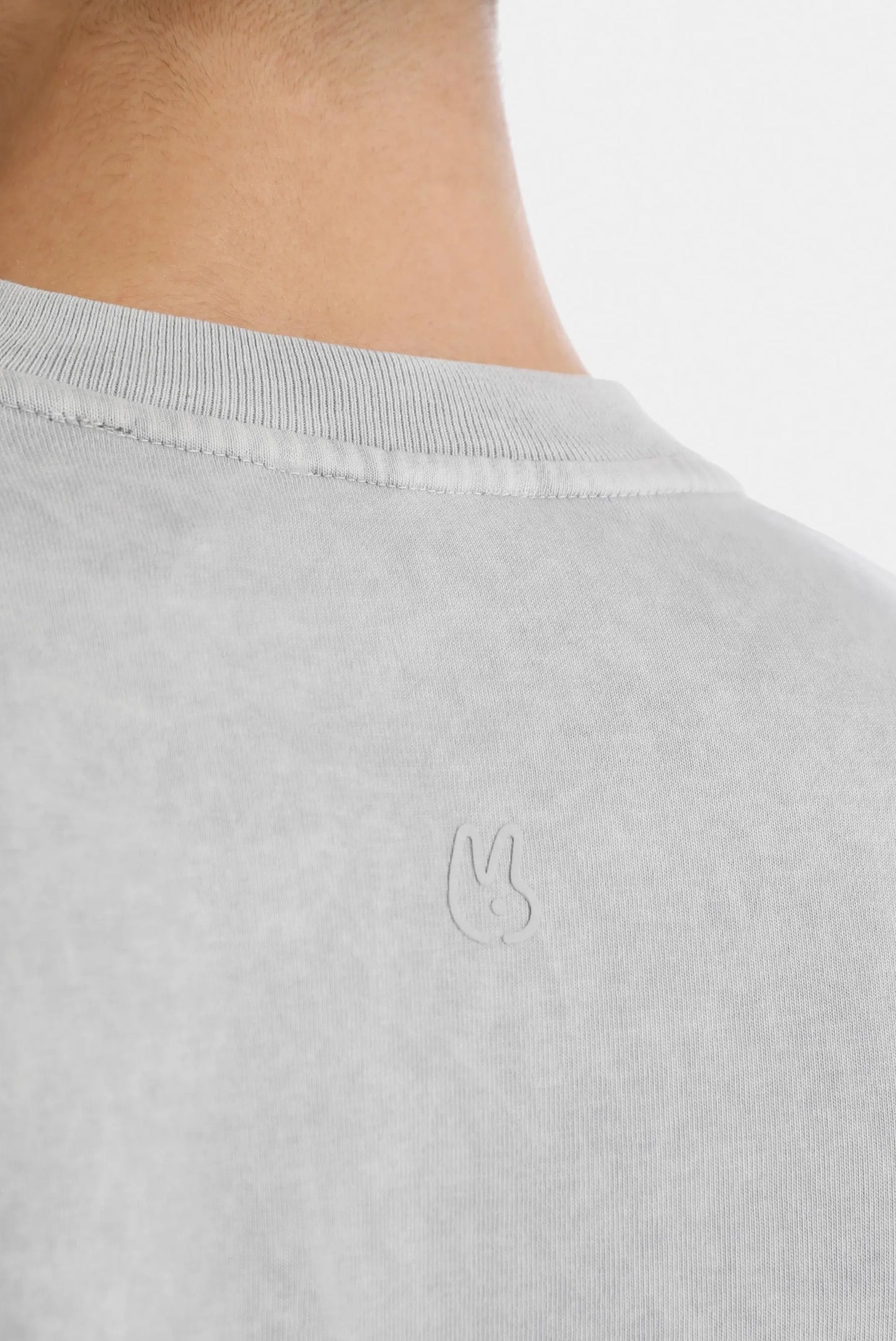 Camiseta Oversize Gris Lavandería