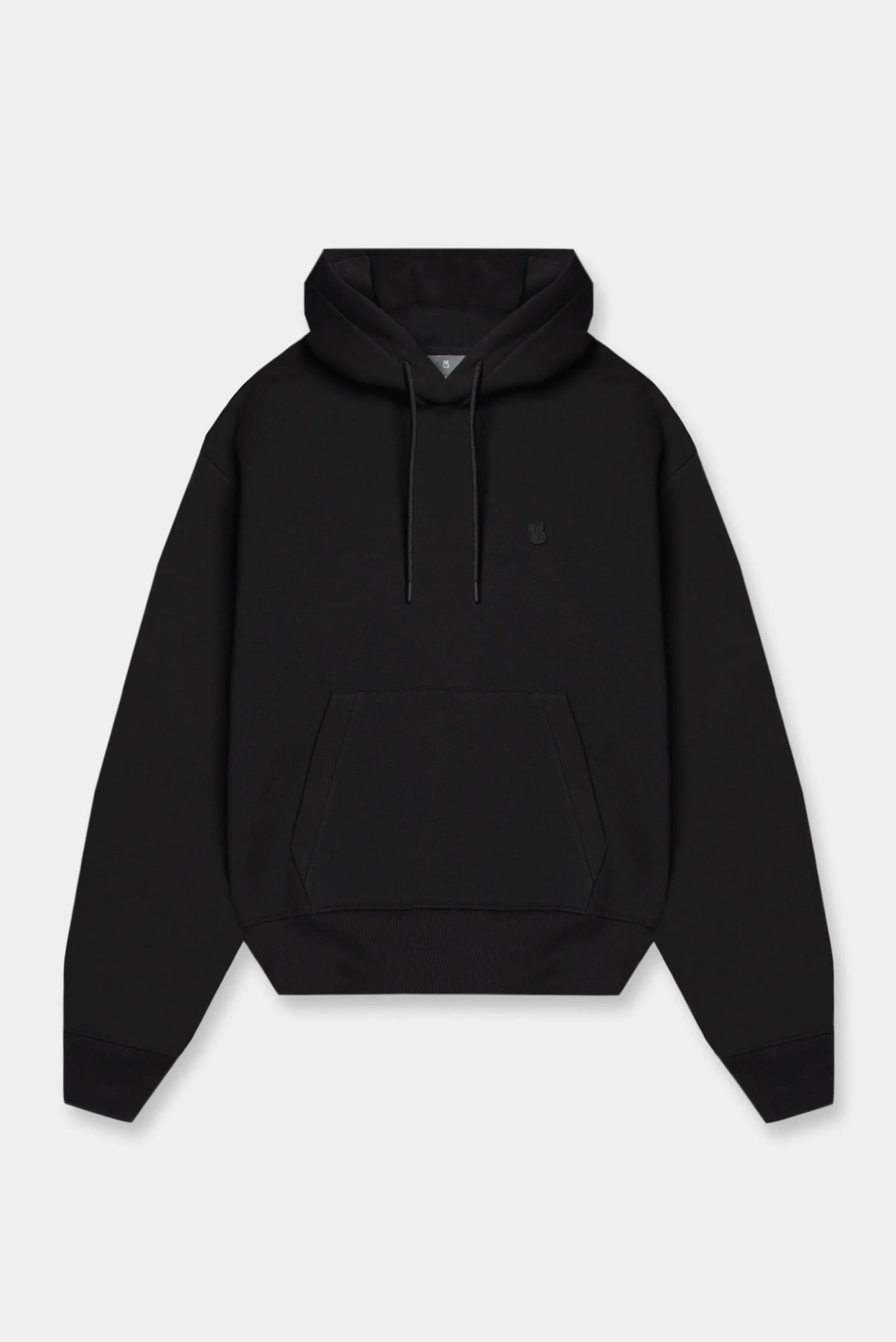 Abrigo tipo buzo hoodie box fit negro