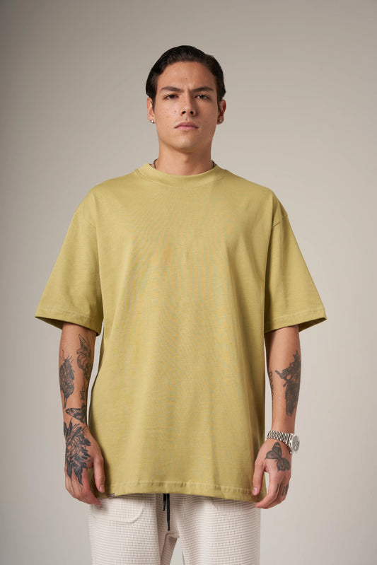 Camiseta Corte Regular 250 Gramos Verde Claro