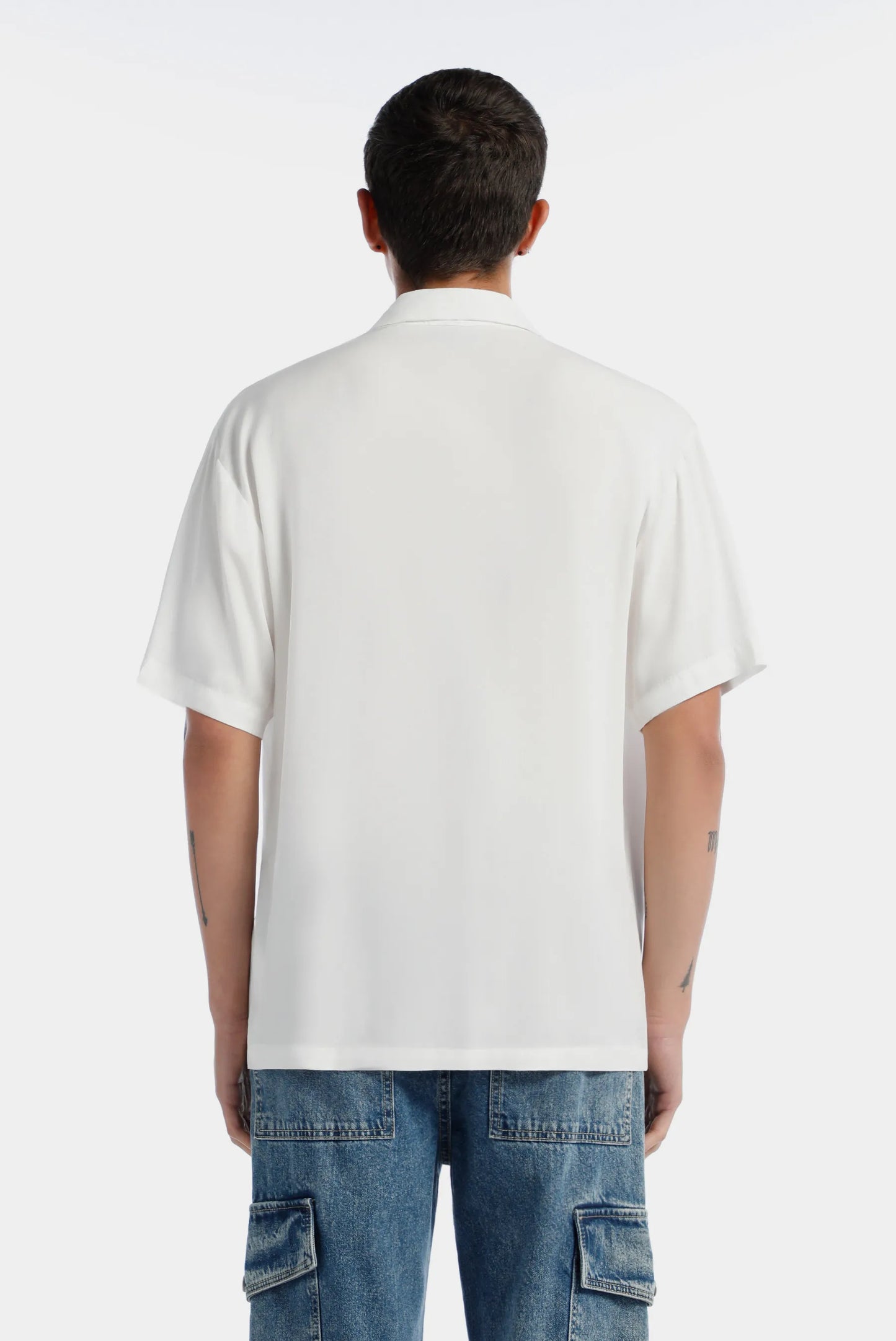Camisa oversize Marfil Básico