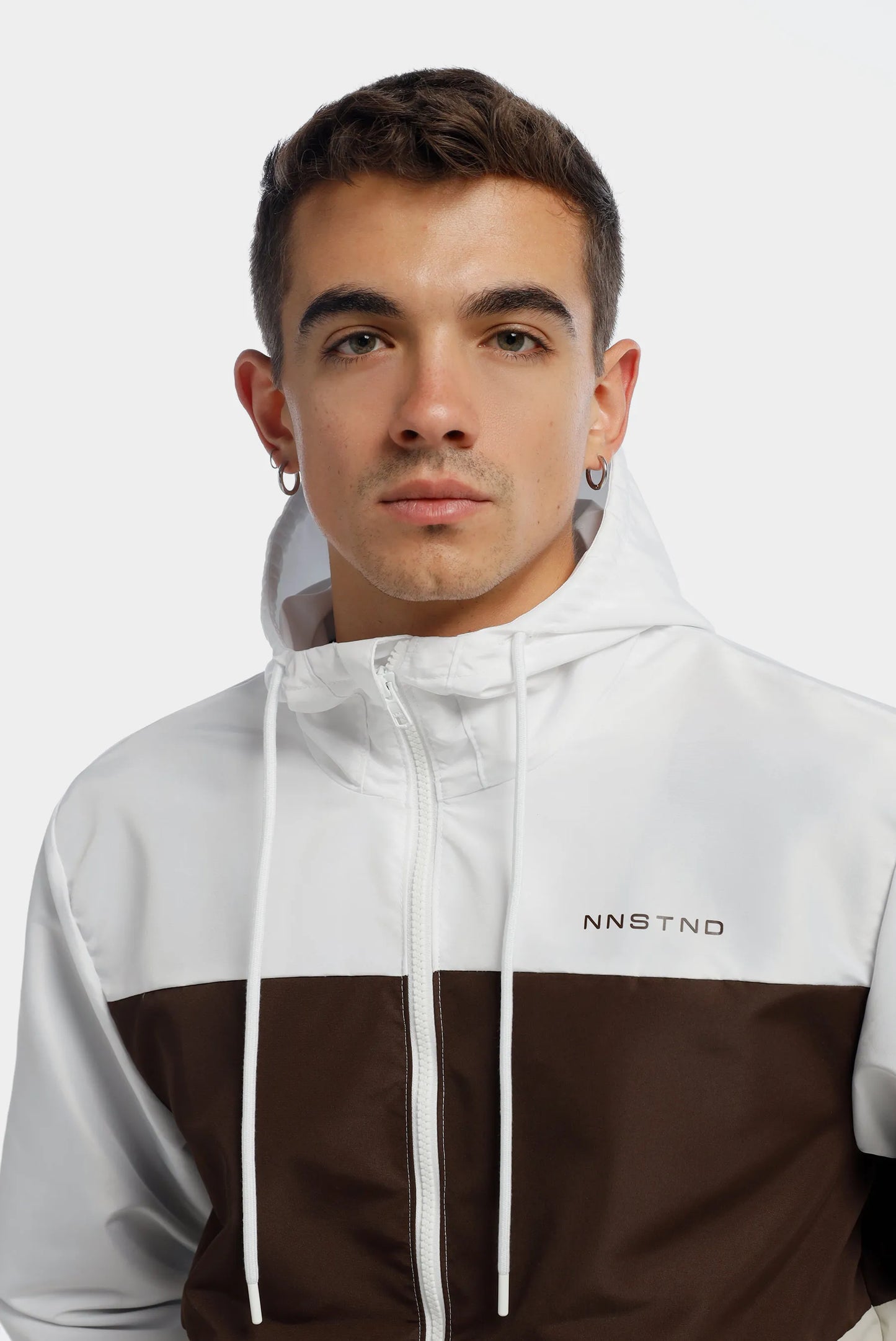 Chaqueta de bloques blanco