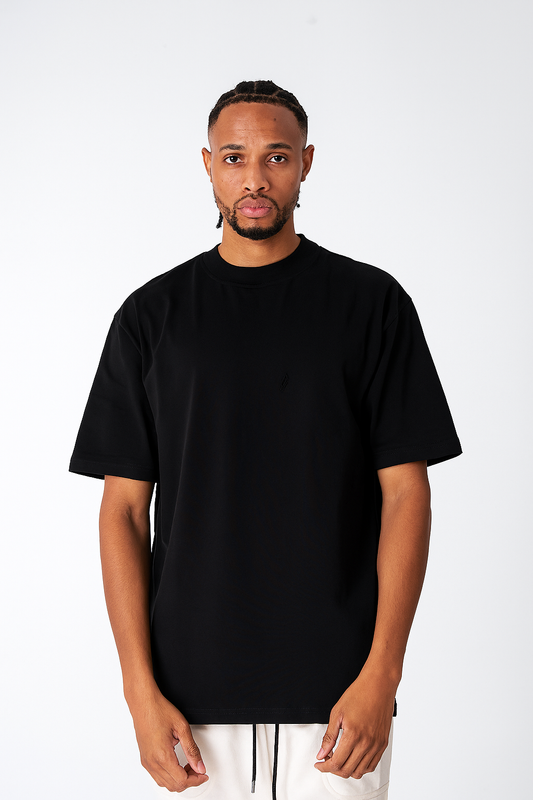 Camiseta Corte Regular 250 Gramos Negra