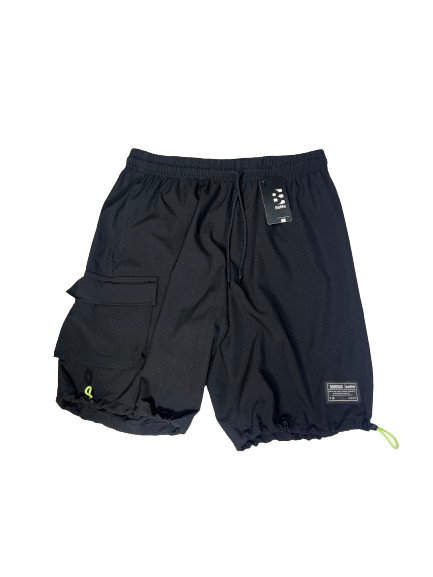 PANTALONETA DEPORTIVA NEGRA CON AJUSTABLE REFLECTIVO