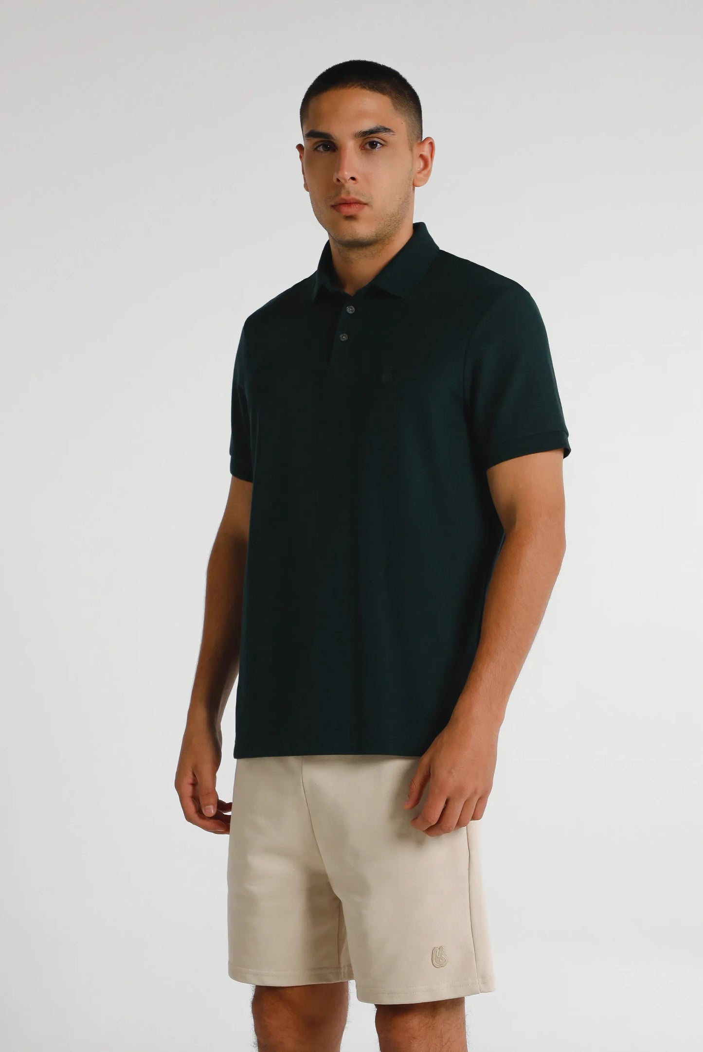 Camiseta polo básica color verde