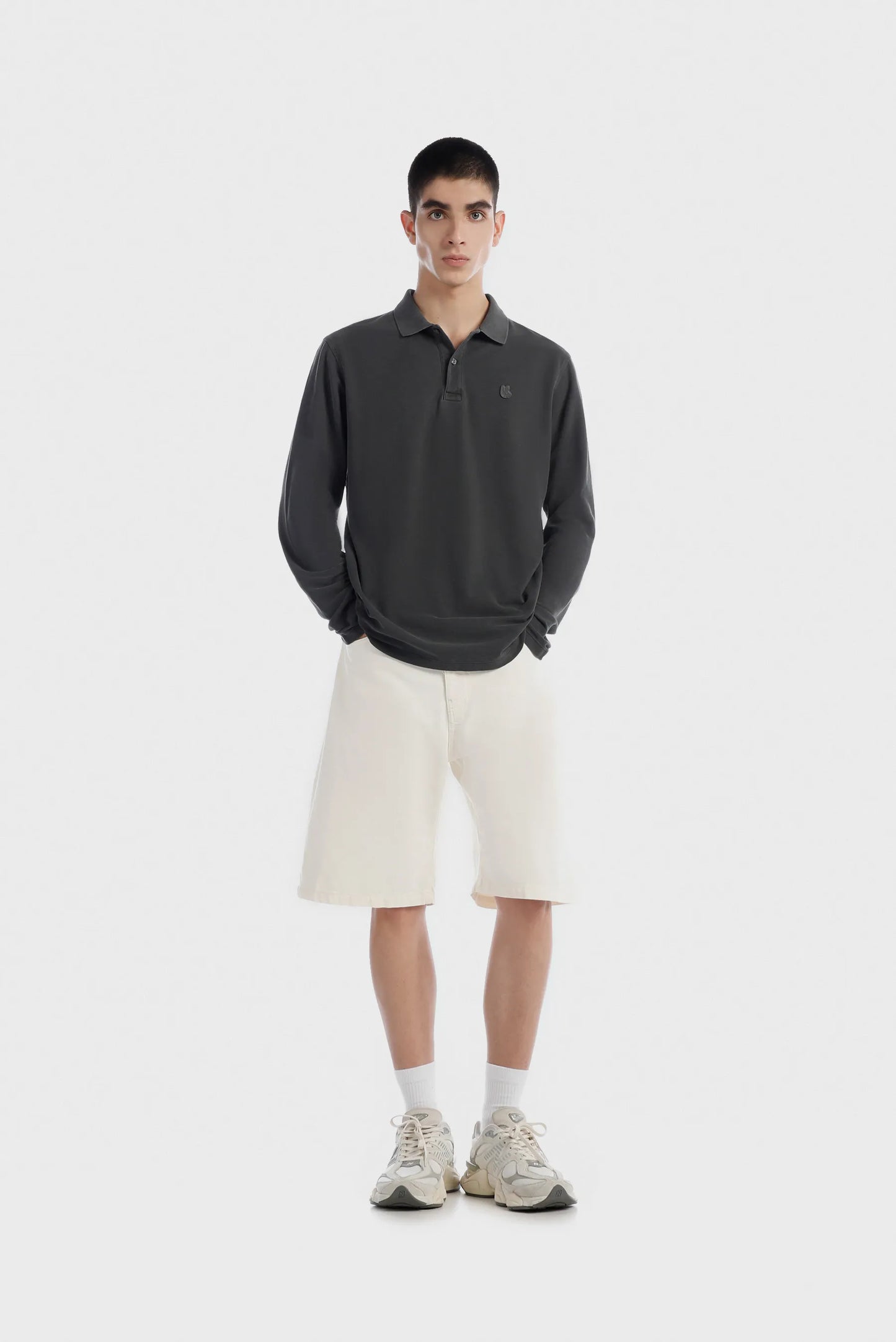 Camiseta Polo Negro Lavandería