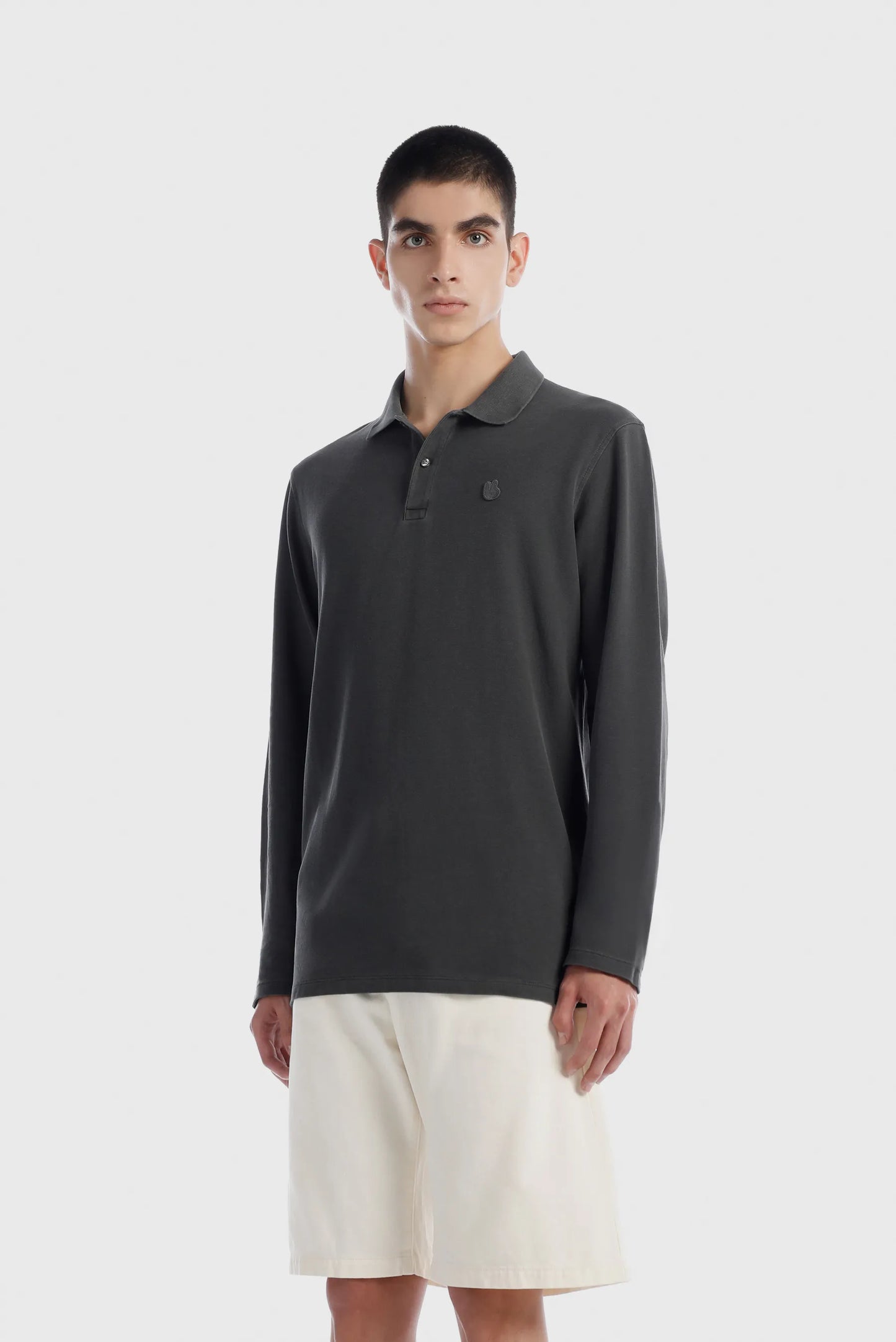 Camiseta Polo Negro Lavandería