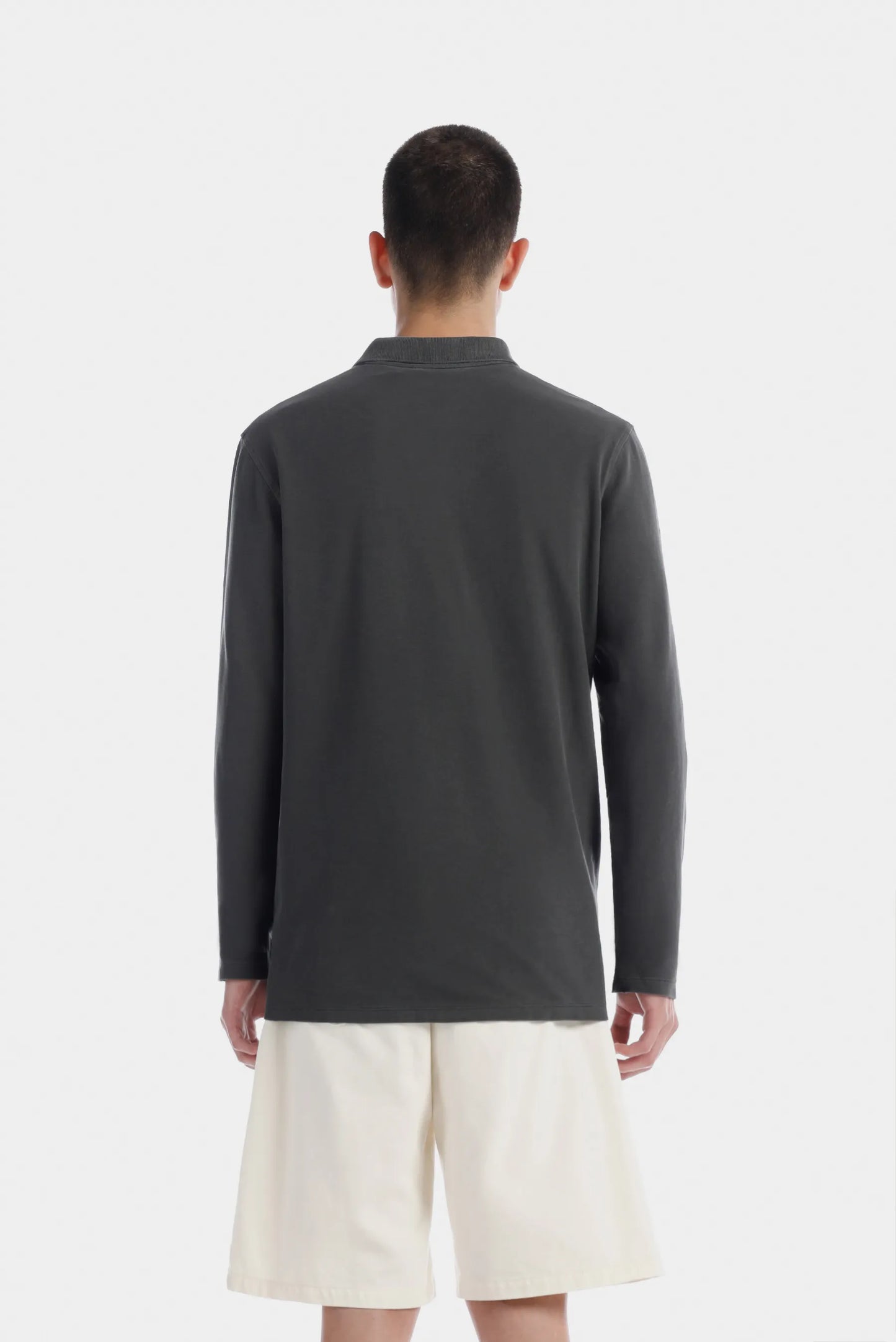 Camiseta Polo Negro Lavandería