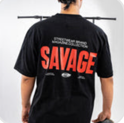 Camiseta Oversize Magazine Streetwear Negra